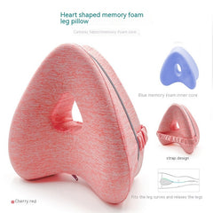 Heart-Shaped Memory Foam Contour Leg Pillow Support