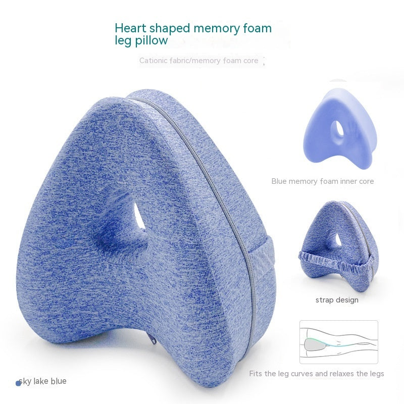 Heart-Shaped Memory Foam Contour Leg Pillow Support